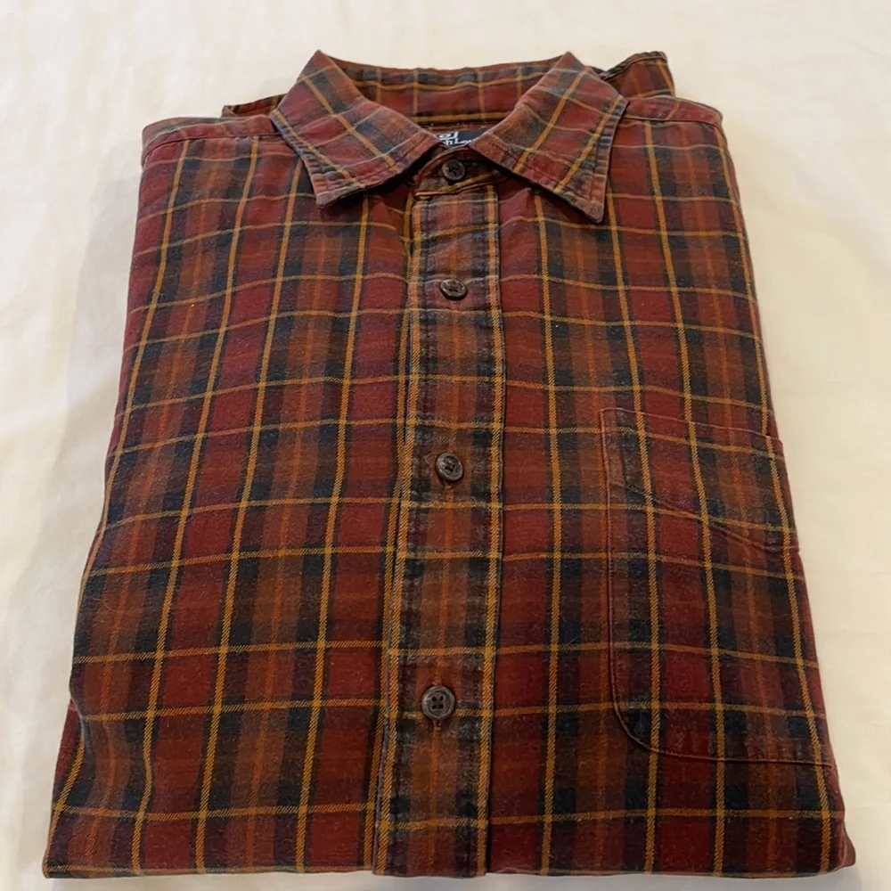 Polo Ralph Lauren Men L/S Shirt Glover Medium Red/Black Plaid Flannel - Picture 1 of 8